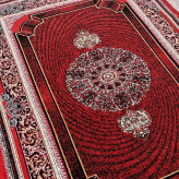 فرش6متری ماشینی اقتصادی کاشان نقشه موج لاکی