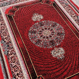 فرش ماشینی9متری اقتصادی کاشان نقشه موج لاکی