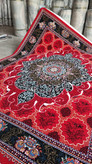 فرش ماشینی9متری ارزان قیمت کاشان نقشه زیبای چکاوک لاکی مناسب دکوراسیون خاص