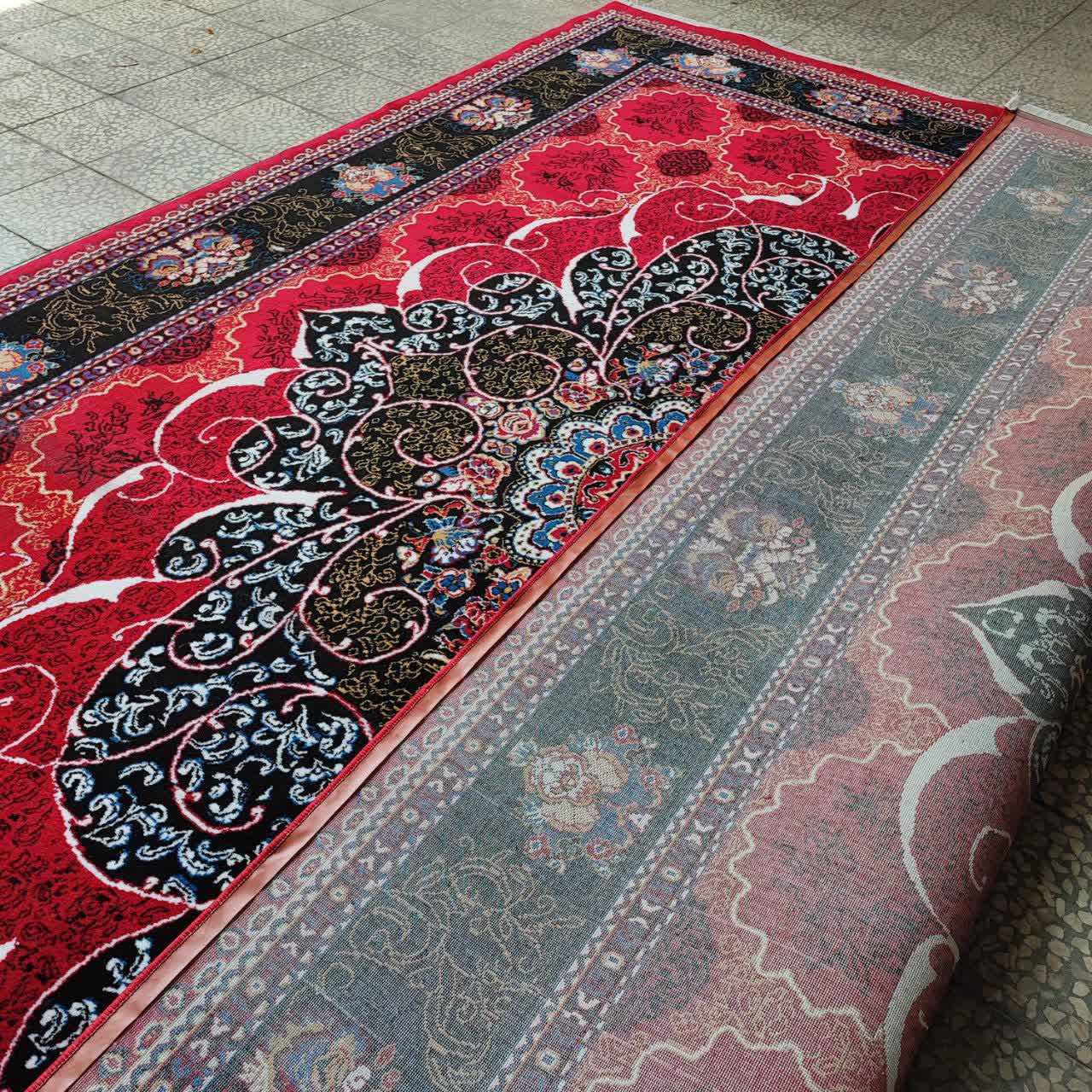 فرش ماشینی9متری ارزان قیمت کاشان نقشه زیبای چکاوک لاکی مناسب دکوراسیون خاص
