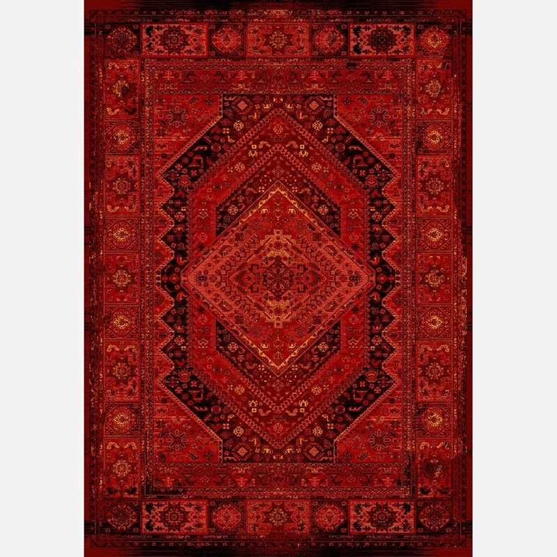فرش ماشینی لاکی4متری(گبه)کلکسیون بلوچی لاکی قجری کد4141