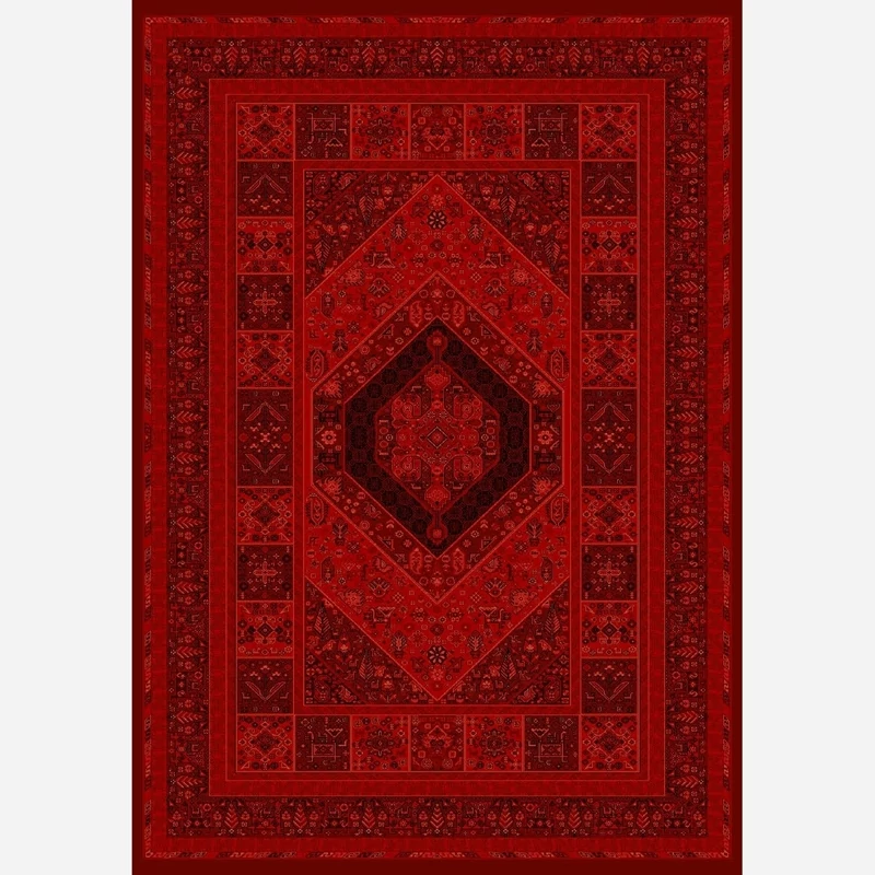 فرش ماشینی4متری قرمز کلکسیون بلوچی(گبه) کد4142