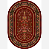 قالیچه بیضی 4متری کلکسیون بلوچی زرشکی کد4120