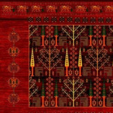 فرشینه مخمل ترک طرح گبه لاکی کد10