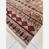 گلیم12متری ماشینی پرزدار(گبه) کلکسیون بلوچی بژکد4111