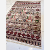 گلیم12متری ماشینی پرزدار(گبه) کلکسیون بلوچی بژکد4111