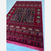فرش فانتزی6متری(گبه) کلکسیون بلوچی زرشکی کد4111