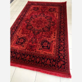 فرش قرمز4متری کاشان(گبه) کلکسیون بلوچی لاکی کد4140