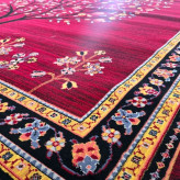 فرش6متری700شانه کاشان نقشه لوکس انارلاکی(2عددی)