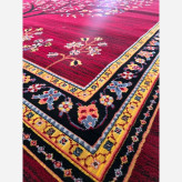 فرش ماشینی700شانه9متری کاشان نقشه انارلاکی (2عددی)