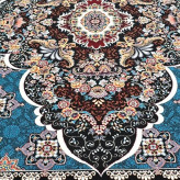 فرش9متری700شانه ماشینی کاشان نقشه زیبای آرتین سرمه ایی(2عددی)