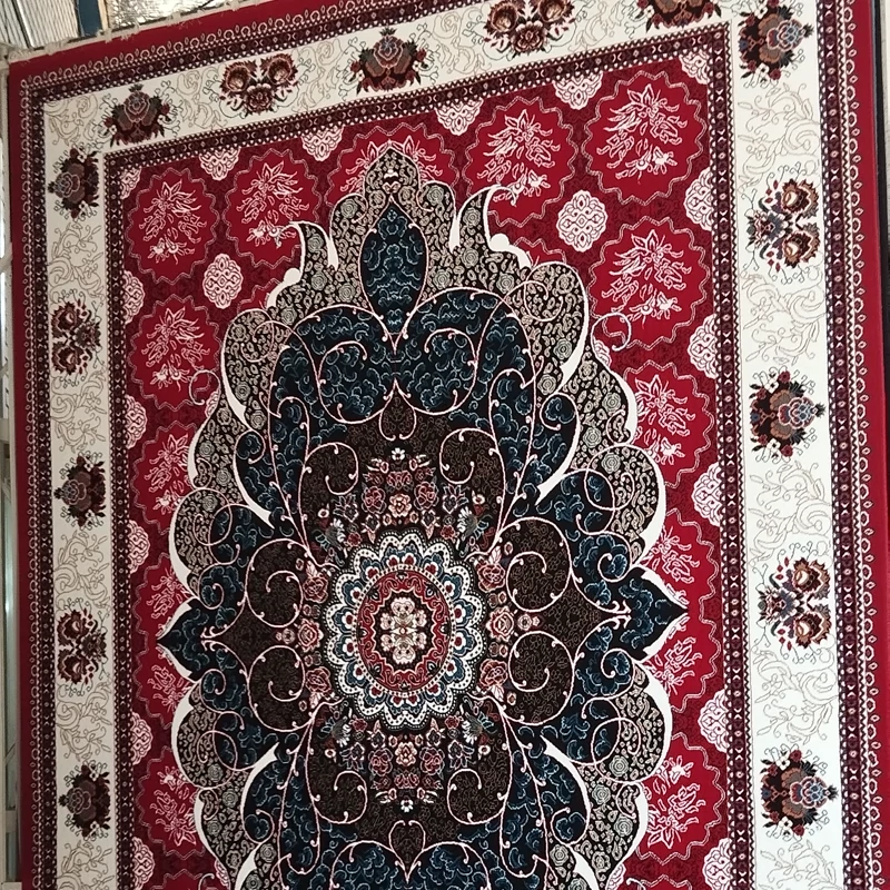 فرش ماشینی بی سی اف (BCF) 440شانه سایز6متری نقشه چکاوک لاکی