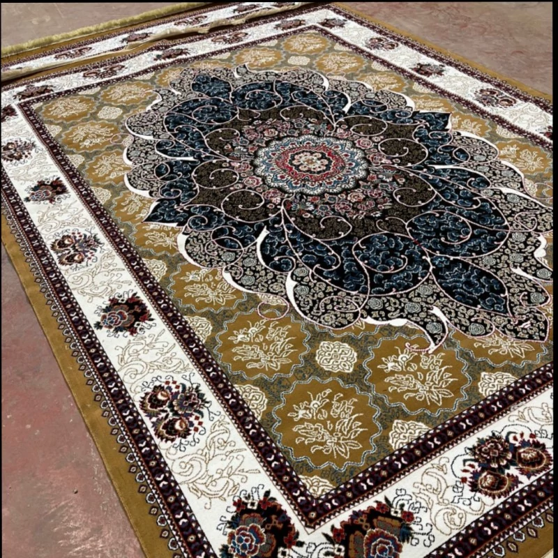 فرش ماشینی بی سی اف جدید کاشان440شانه سایــز 9متری