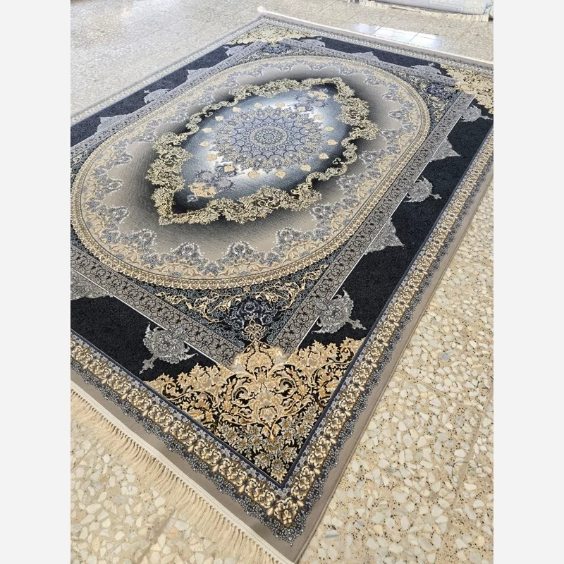 فرش 12متری ماشینی 700شانه کاشان نقشه کارن فیلی(2عددی)