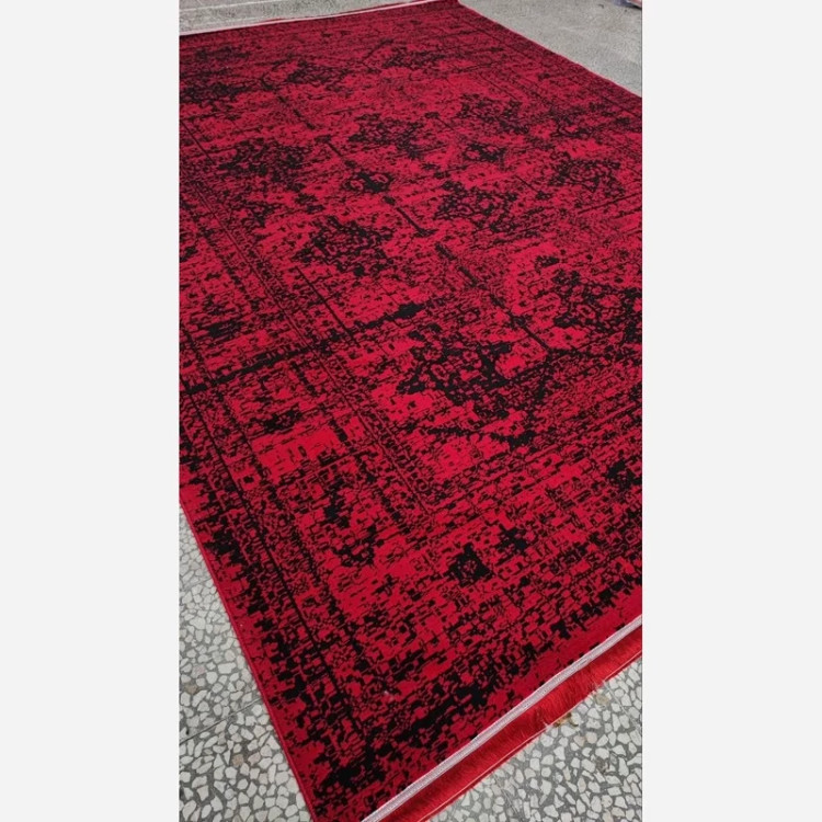 فرش9متری قرمزکاشان نقشه زیبای پرنیان مناسب خاص پسندان