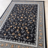 قالیچه3متری ماشینی لوکس کاشان کلکسیون الگاسرمه ای کد1037