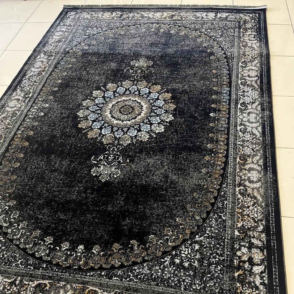 گبه ماشینی4متری فانتزی کاشان کلکسیون الگاسرمه ای کد1003