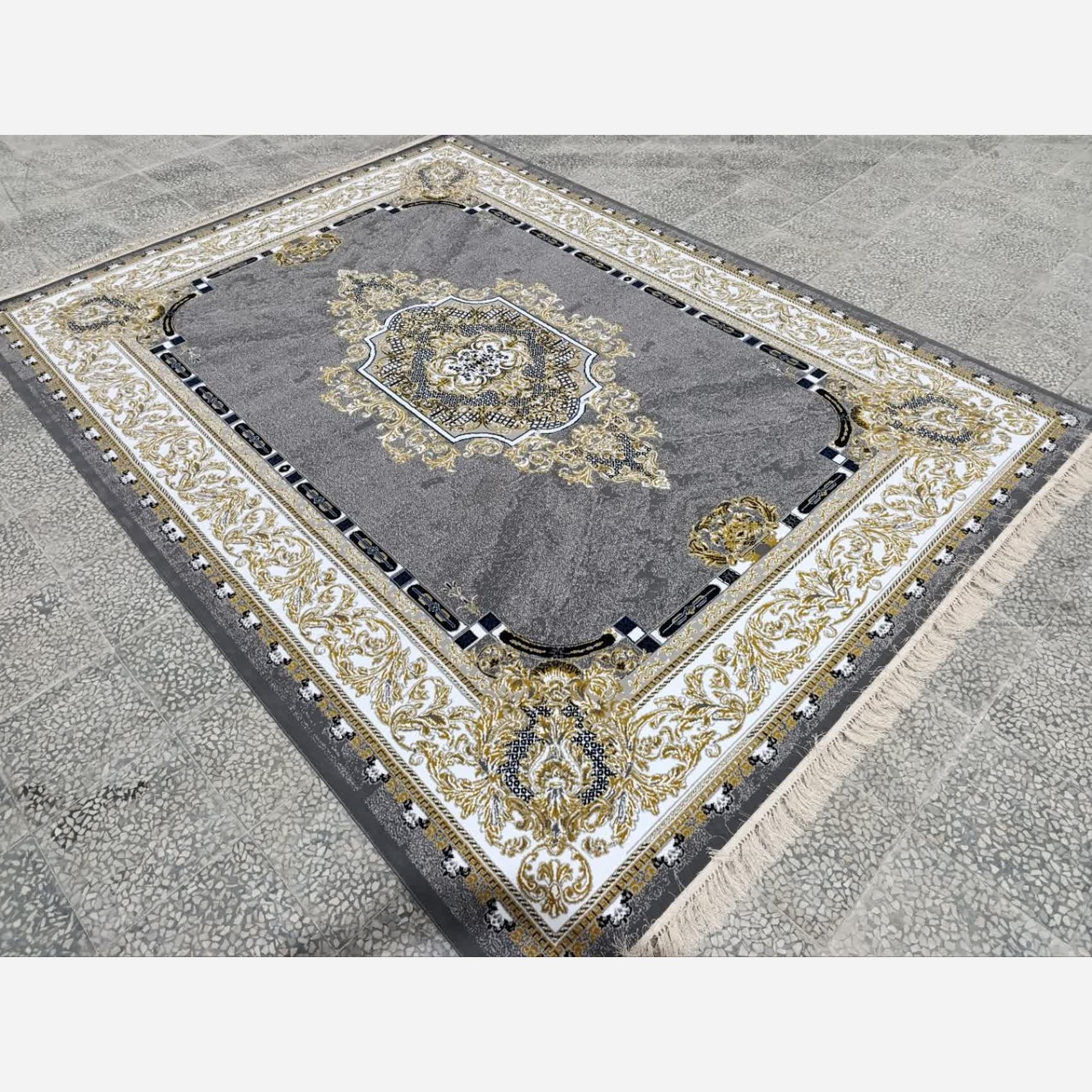 فرش ماشینی 12متری جدید کاشان نقشه ویترین دودی(ارسال رایگان)