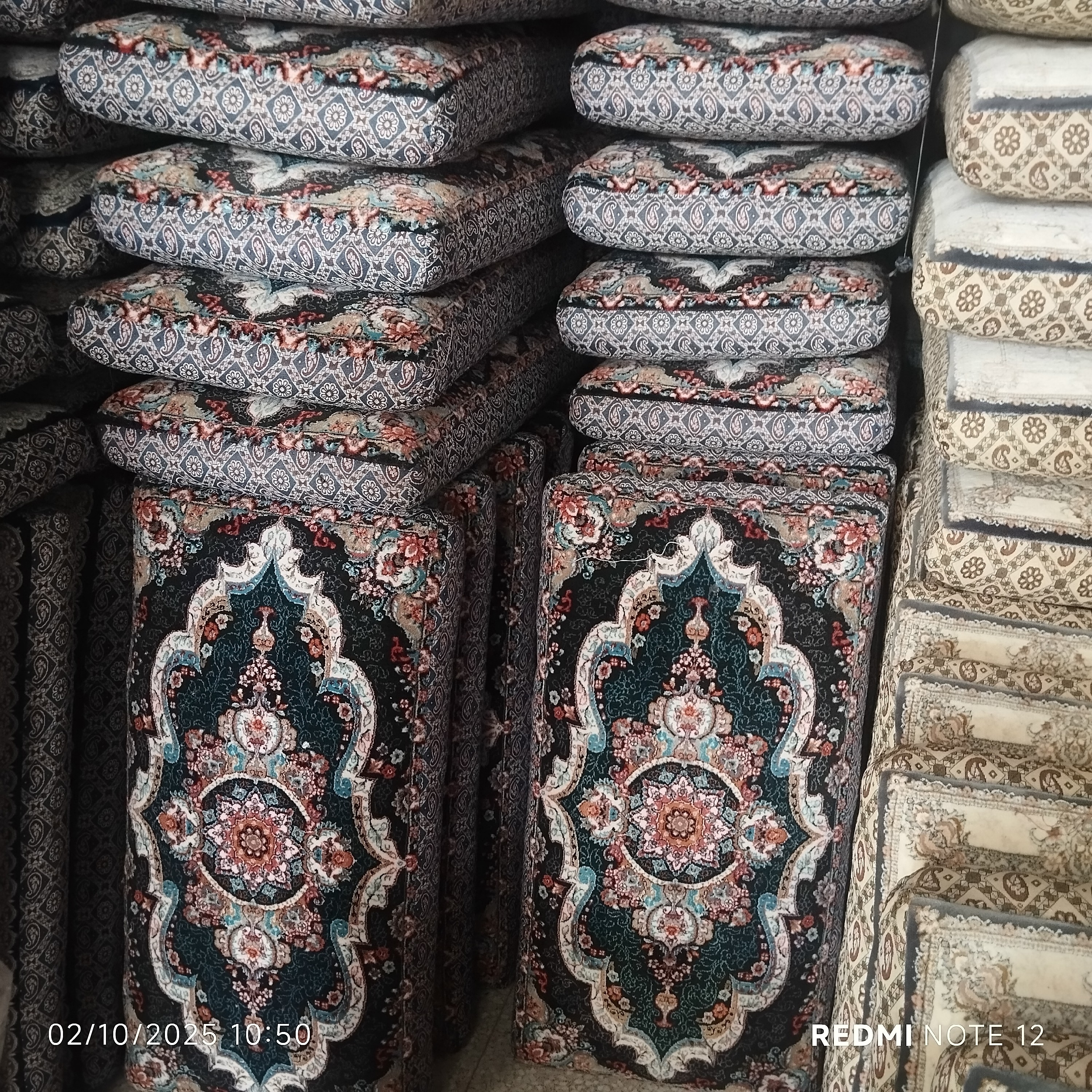 پشتی فرشی 700شانه الیافی طرح شهیاد
