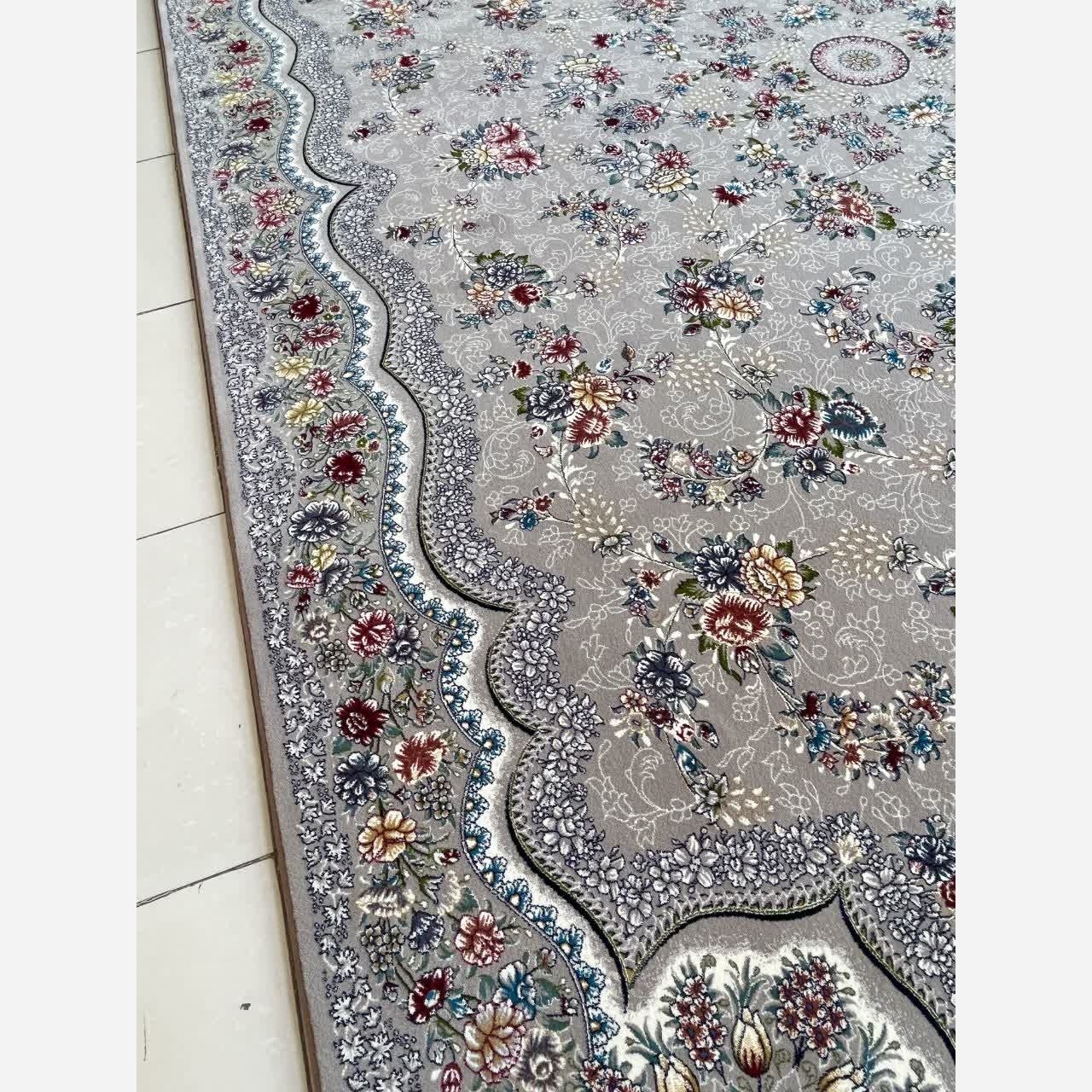فرش ماشینی12متری700شانه پرزبلندکاشان کد5038