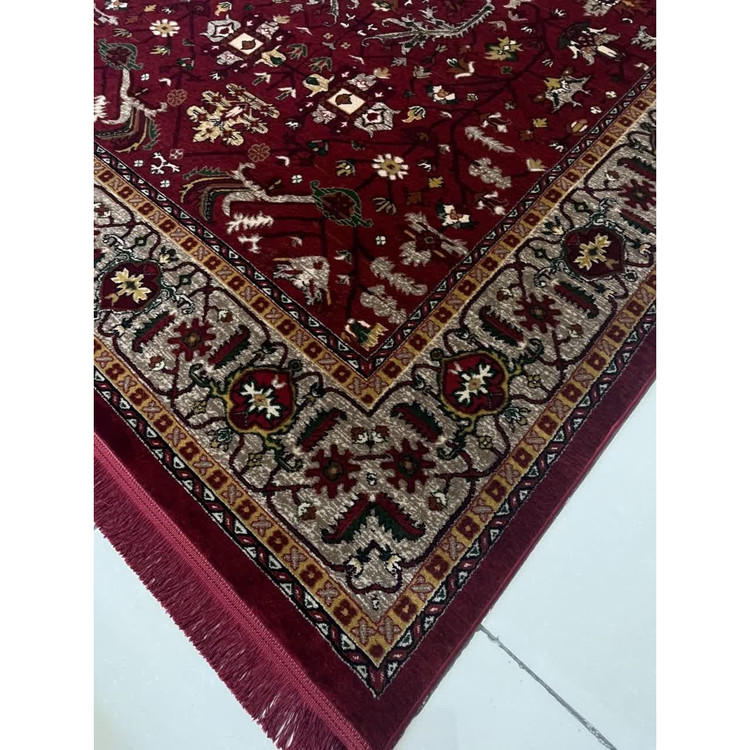 قالیچه4متری ماشینی فانتزی کاشان کلکسیون بلوچی لاکی کد4121
