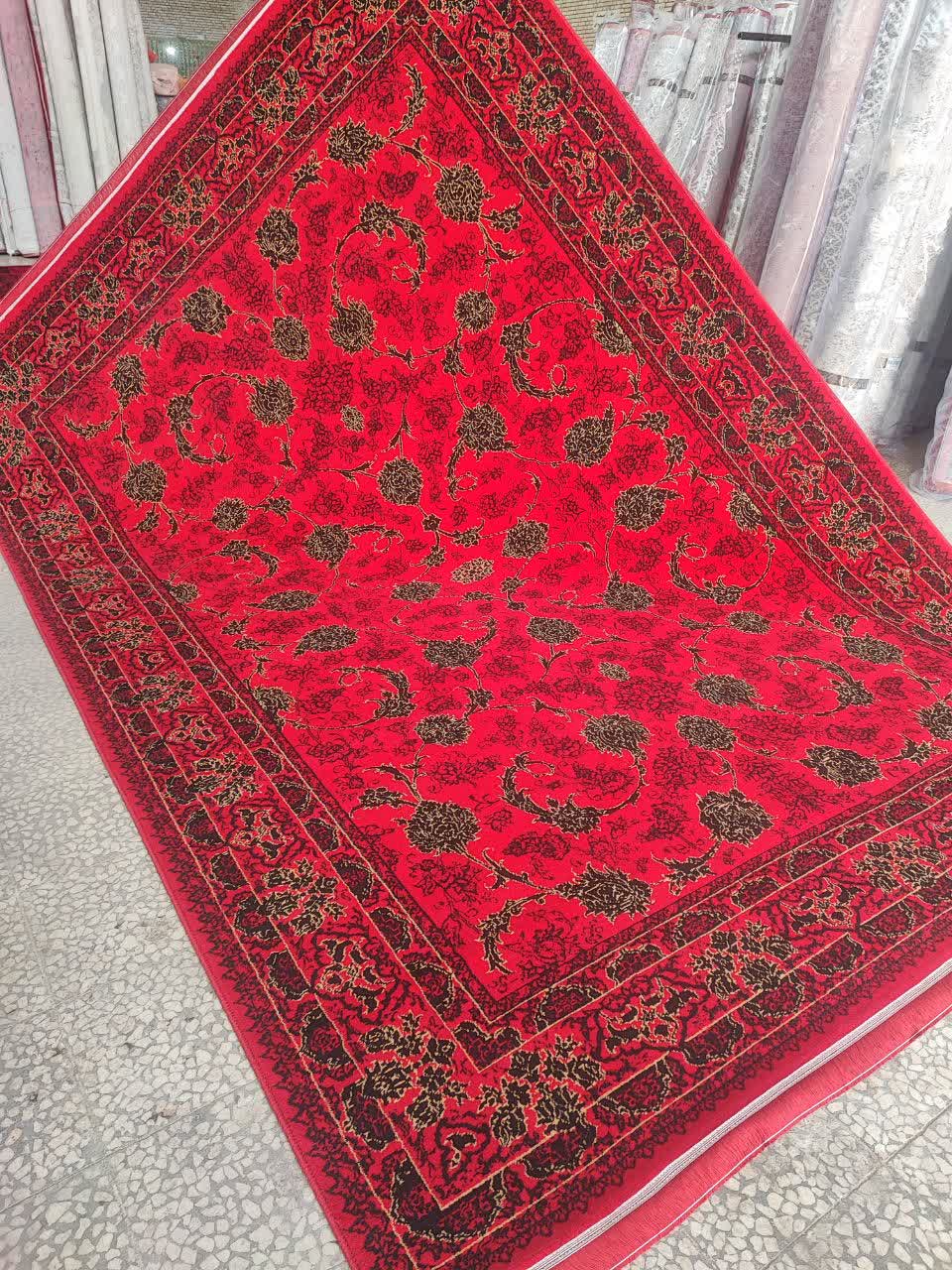 فرش ماشینی9متری لاکی لوکس کاشان نقشه ملک لاکی مناسب خاص پسندان