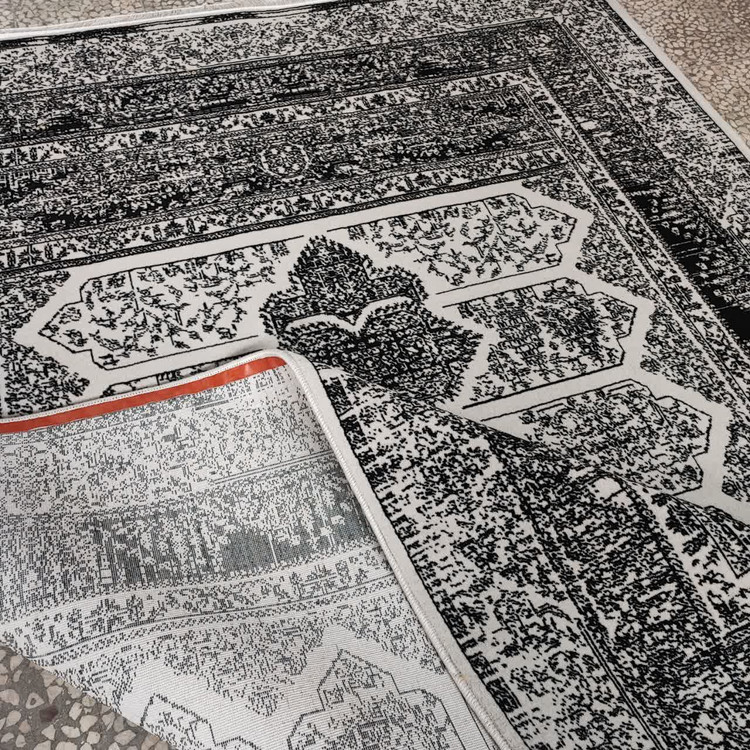 فرش ماشینی9متری لاکچری جدید کاشان نقشه گلشن نقره ای(ارسال رایگان)