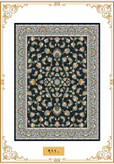 فرشینه مخمل۴متری ترک طرح فرش مدرن گیلدا افشان