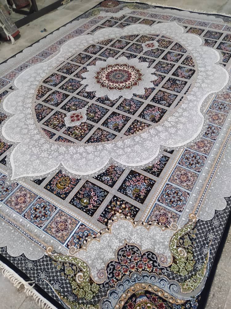 فرش ماشینی 500شانه کاشان 12متری ورژن2تخته(ارسال رایگان)