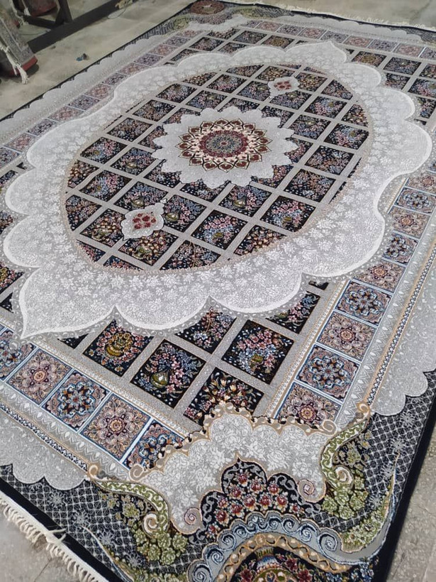 فرش ماشینی 500شانه کاشان 12متری ورژن2تخته(ارسال رایگان)